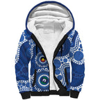 Kangaroos NAIDOC 2026 Personalised Sherpa Hoodie 50 Years of Deadly Aboriginal Art