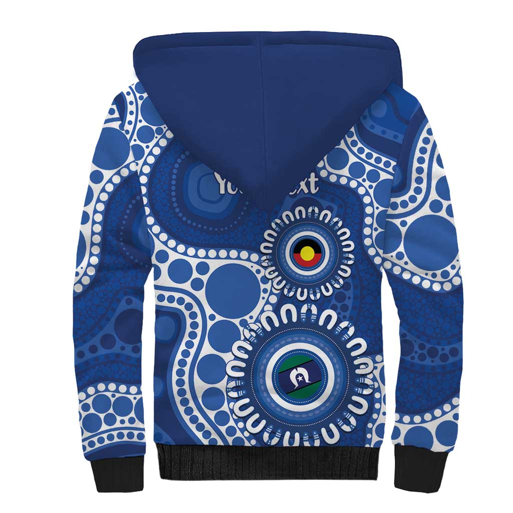 Kangaroos NAIDOC 2026 Personalised Sherpa Hoodie 50 Years of Deadly Aboriginal Art