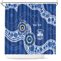 Kangaroos NAIDOC 2026 Personalised Shower Curtain 50 Years of Deadly Aboriginal Art