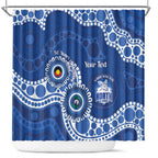 Kangaroos NAIDOC 2026 Personalised Shower Curtain 50 Years of Deadly Aboriginal Art