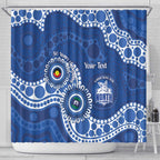 Kangaroos NAIDOC 2026 Personalised Shower Curtain 50 Years of Deadly Aboriginal Art