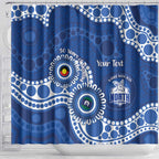 Kangaroos NAIDOC 2026 Personalised Shower Curtain 50 Years of Deadly Aboriginal Art