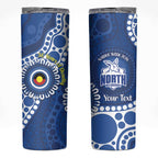 Kangaroos NAIDOC 2026 Personalised Skinny Tumbler 50 Years of Deadly Aboriginal Art