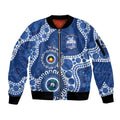 Kangaroos NAIDOC 2026 Personalised Sleeve Zip Bomber Jacket 50 Years of Deadly Aboriginal Art