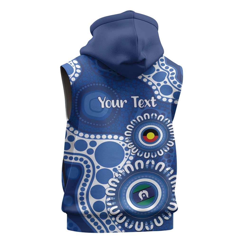 Kangaroos NAIDOC 2026 Personalised Sleeveless Hoodie 50 Years of Deadly Aboriginal Art