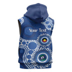 Kangaroos NAIDOC 2026 Personalised Sleeveless Hoodie 50 Years of Deadly Aboriginal Art