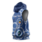 Kangaroos NAIDOC 2026 Personalised Sleeveless Hoodie 50 Years of Deadly Aboriginal Art