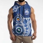 Kangaroos NAIDOC 2026 Personalised Sleeveless Hoodie 50 Years of Deadly Aboriginal Art