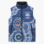 Kangaroos NAIDOC 2026 Personalised Sleeveless Puffer Jacket 50 Years of Deadly Aboriginal Art