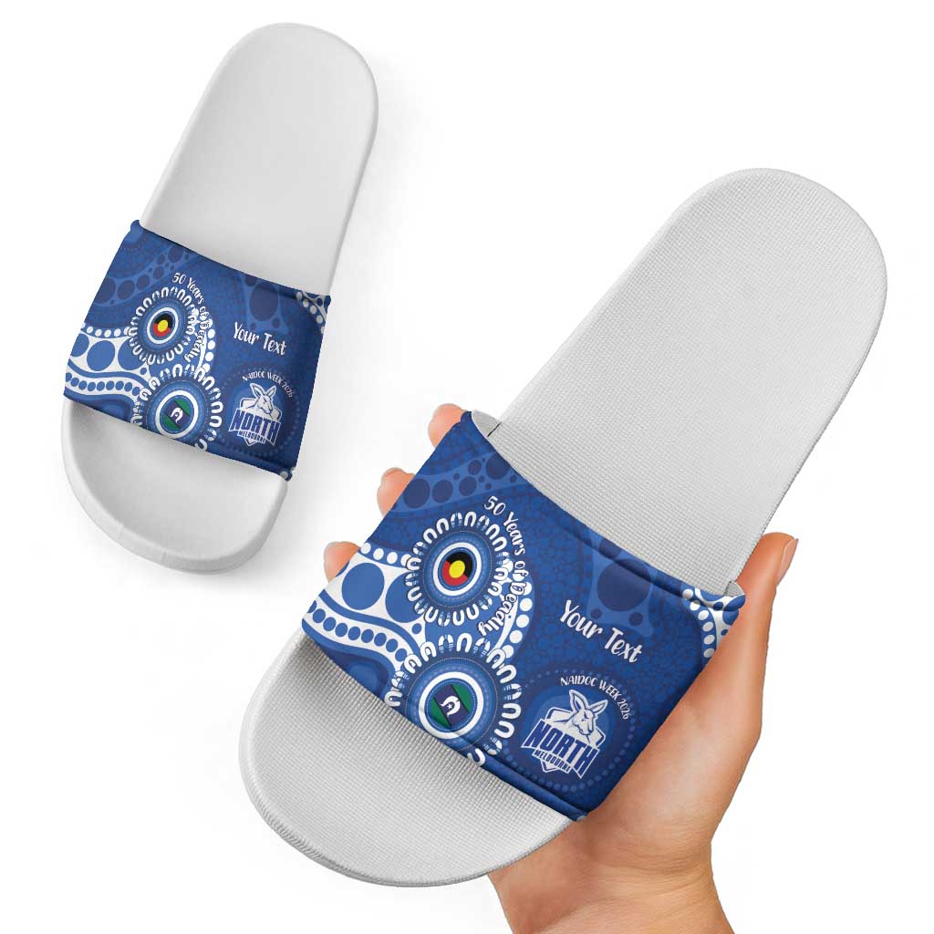 Kangaroos NAIDOC 2026 Personalised Slide Sandals 50 Years of Deadly Aboriginal Art