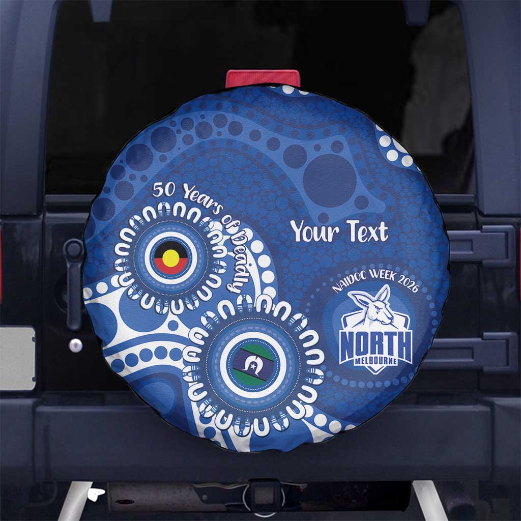 Kangaroos NAIDOC 2026 Personalised Spare Tire Cover 50 Years of Deadly Aboriginal Art