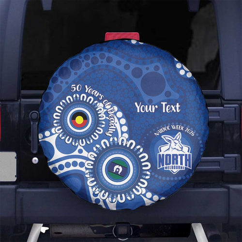 Kangaroos NAIDOC 2026 Personalised Spare Tire Cover 50 Years of Deadly Aboriginal Art