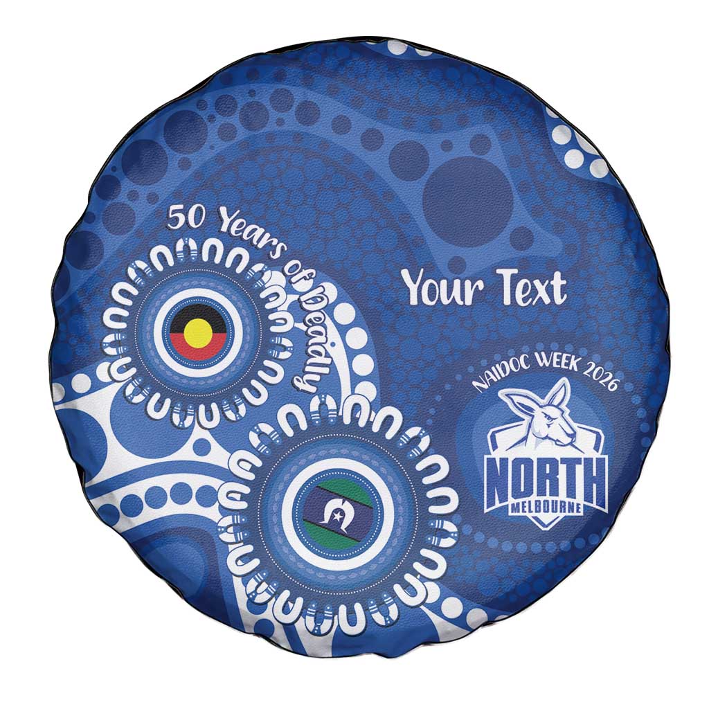 Kangaroos NAIDOC 2026 Personalised Spare Tire Cover 50 Years of Deadly Aboriginal Art