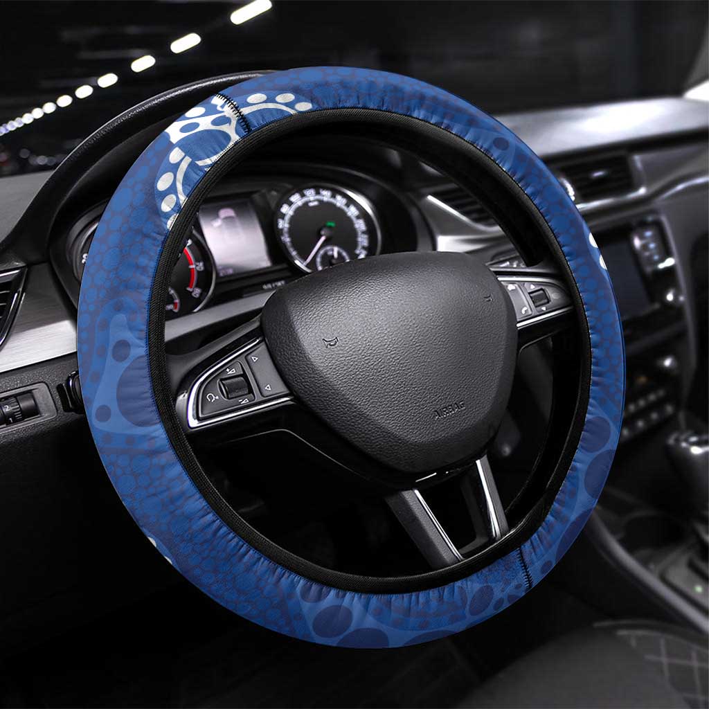 Kangaroos NAIDOC 2026 Steering Wheel Cover 50 Years of Deadly Aboriginal Art