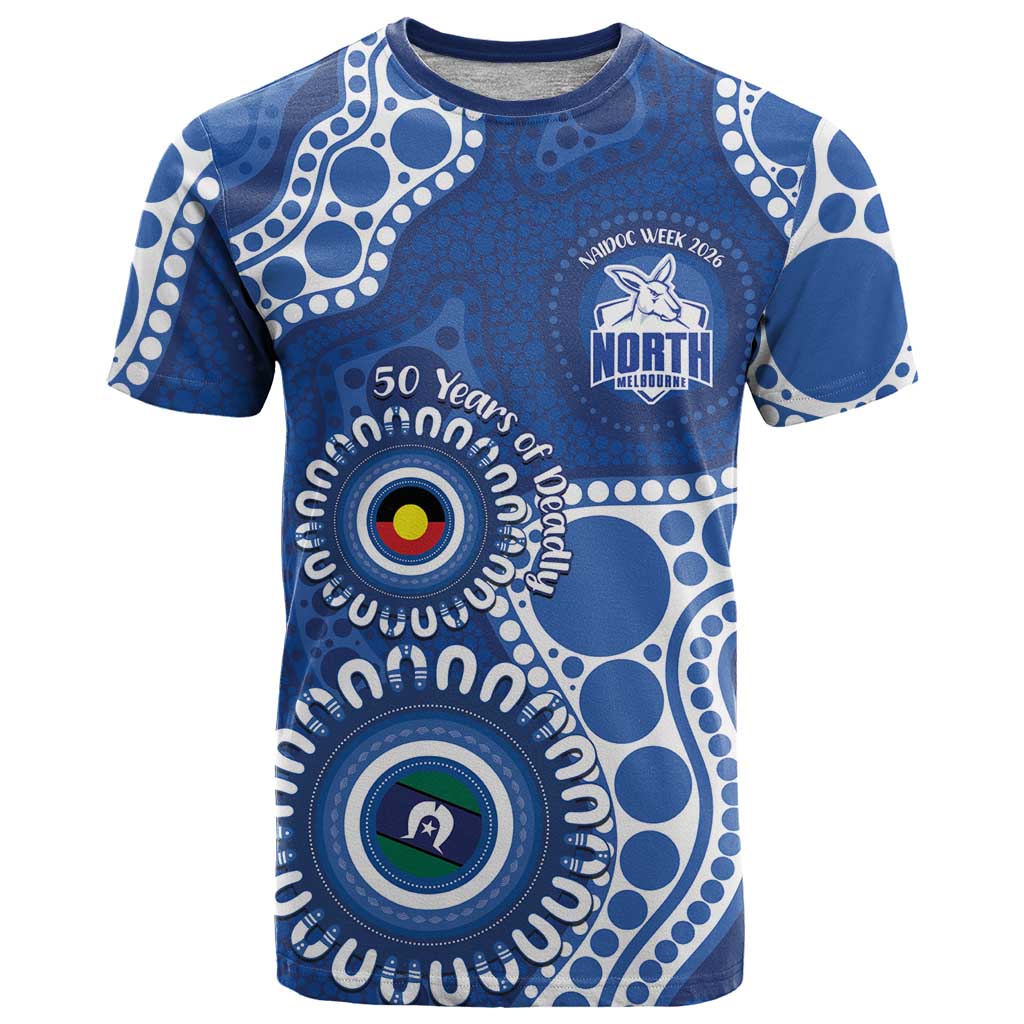 Kangaroos NAIDOC 2026 Personalised T Shirt 50 Years of Deadly Aboriginal Art
