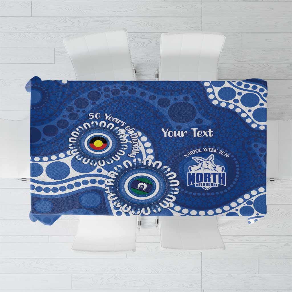 Kangaroos NAIDOC 2026 Personalised Tablecloth 50 Years of Deadly Aboriginal Art