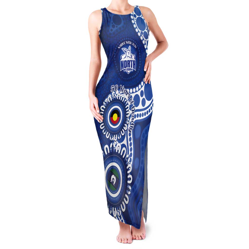 Kangaroos NAIDOC 2026 Personalised Tank Maxi Dress 50 Years of Deadly Aboriginal Art