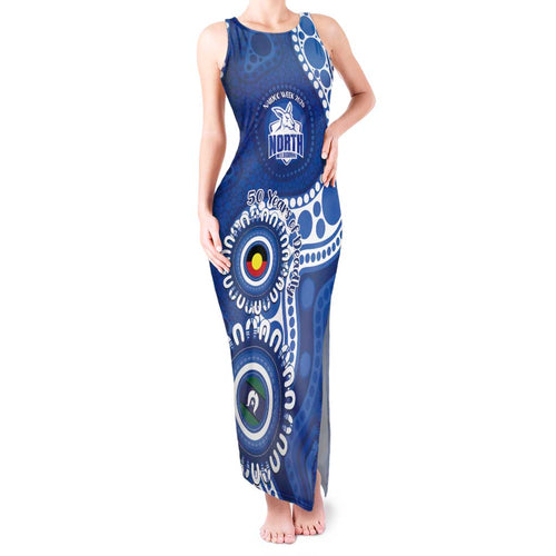 Kangaroos NAIDOC 2026 Personalised Tank Maxi Dress 50 Years of Deadly Aboriginal Art