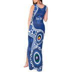 Kangaroos NAIDOC 2026 Personalised Tank Maxi Dress 50 Years of Deadly Aboriginal Art
