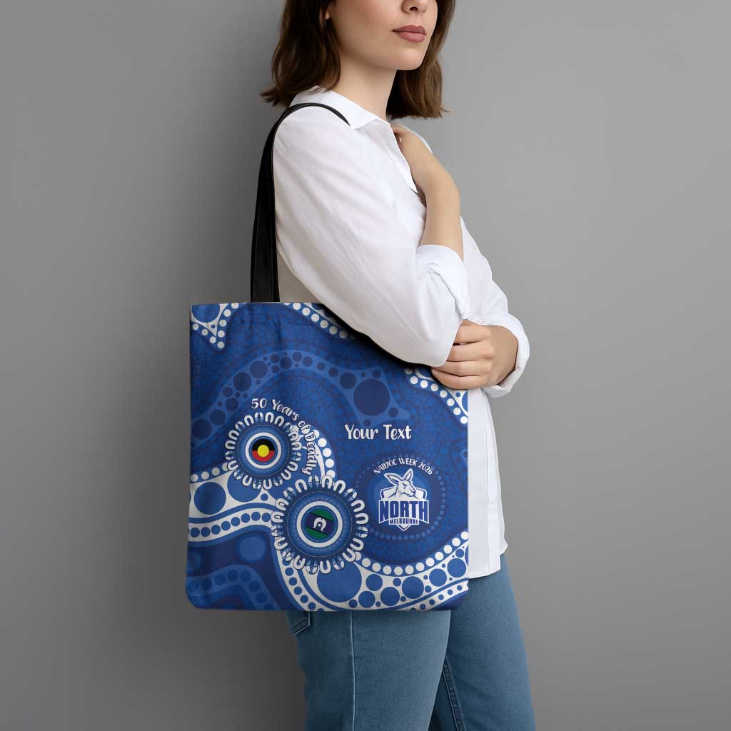 Kangaroos NAIDOC 2026 Personalised Tote Bag 50 Years of Deadly Aboriginal Art
