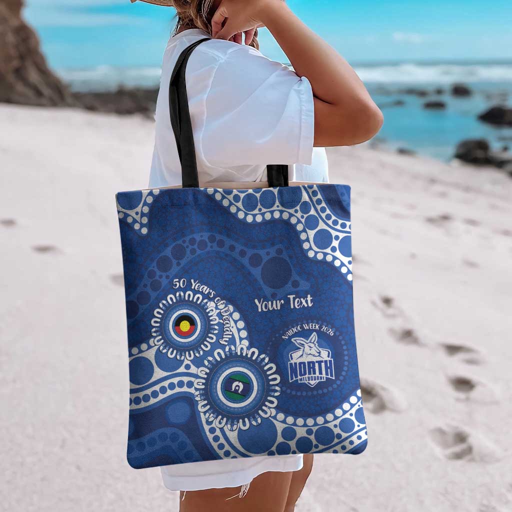 Kangaroos NAIDOC 2026 Personalised Tote Bag 50 Years of Deadly Aboriginal Art