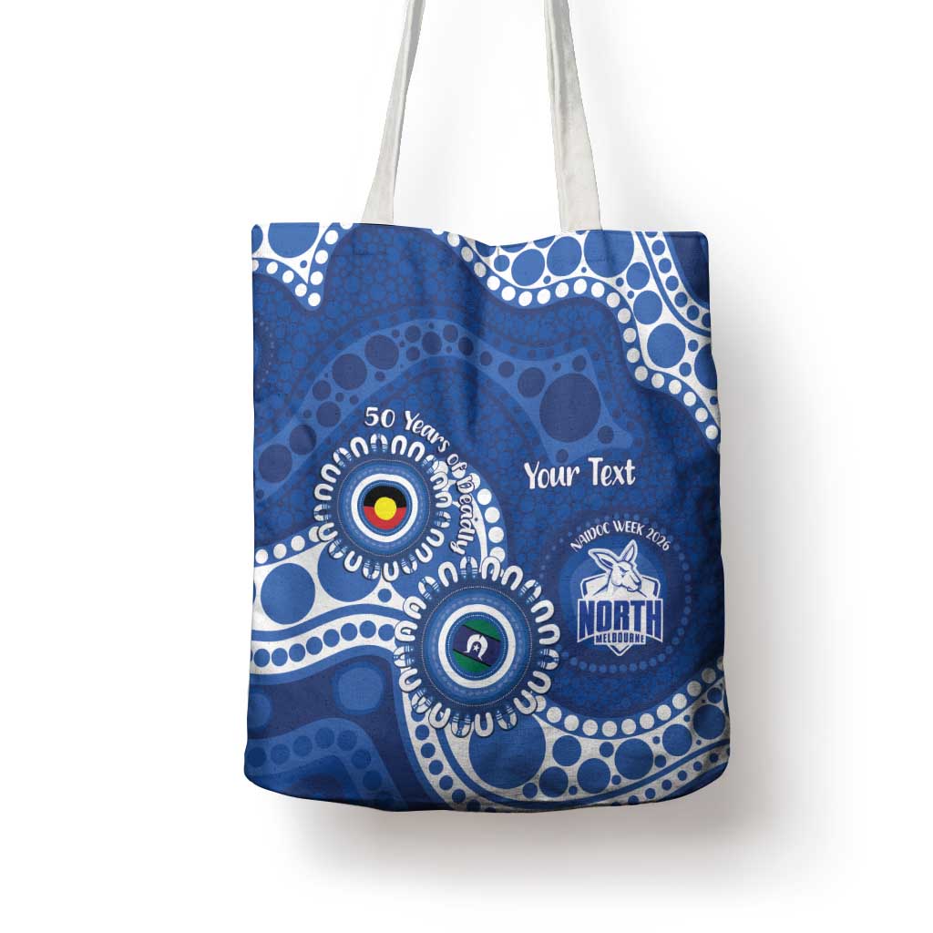 Kangaroos NAIDOC 2026 Personalised Tote Bag 50 Years of Deadly Aboriginal Art