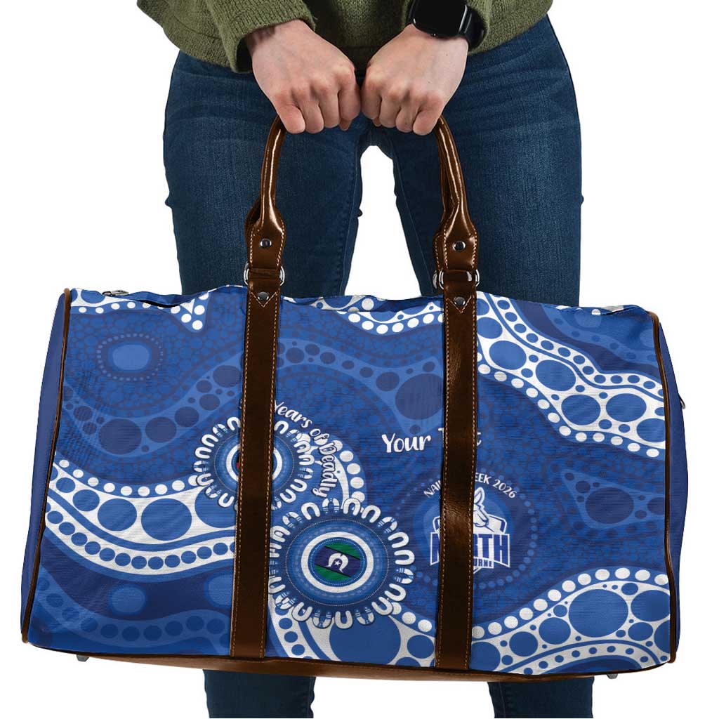 Kangaroos NAIDOC 2026 Personalised Travel Bag 50 Years of Deadly Aboriginal Art