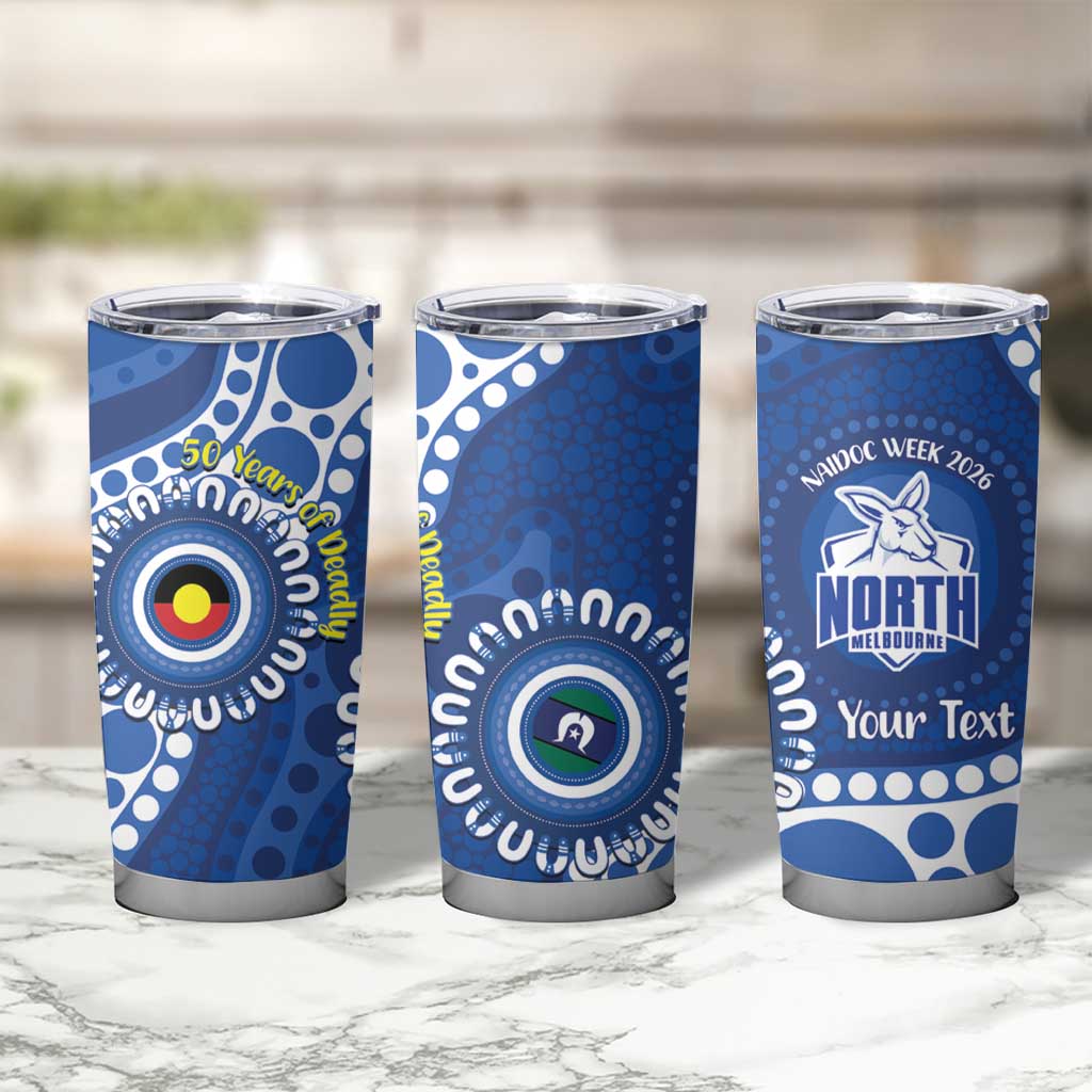 Kangaroos NAIDOC 2026 Personalised Tumbler Cup 50 Years of Deadly Aboriginal Art