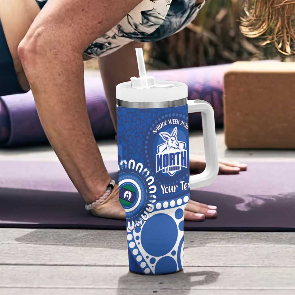 Kangaroos NAIDOC 2026 Personalised Tumbler With Handle 50 Years of Deadly Aboriginal Art