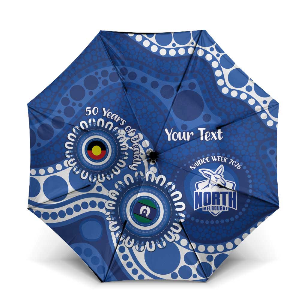 Kangaroos NAIDOC 2026 Personalised Umbrella 50 Years of Deadly Aboriginal Art