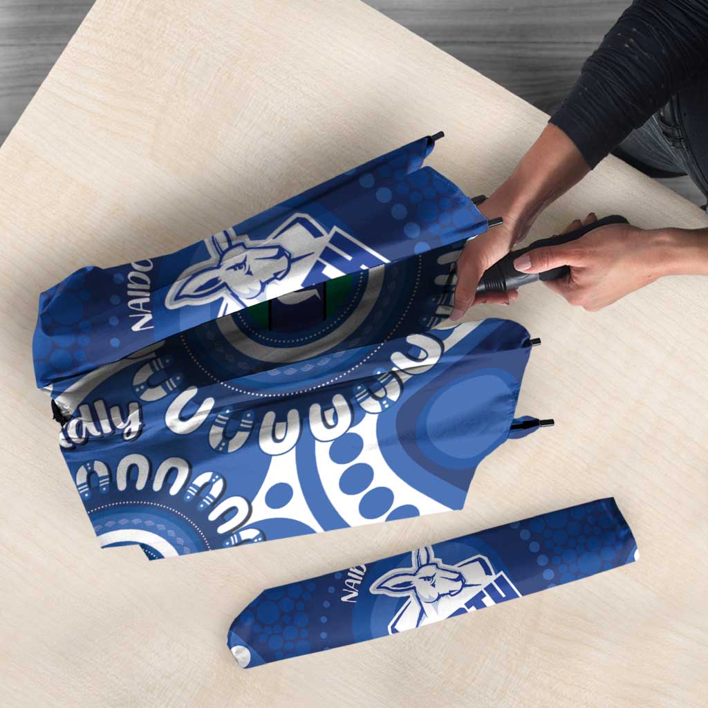 Kangaroos NAIDOC 2026 Personalised Umbrella 50 Years of Deadly Aboriginal Art