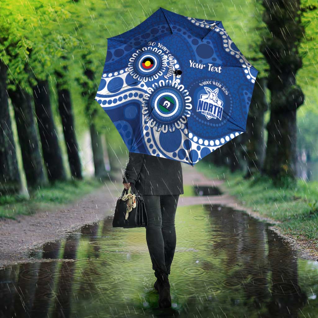 Kangaroos NAIDOC 2026 Personalised Umbrella 50 Years of Deadly Aboriginal Art