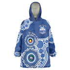 Kangaroos NAIDOC 2026 Personalised Wearable Blanket Hoodie 50 Years of Deadly Aboriginal Art