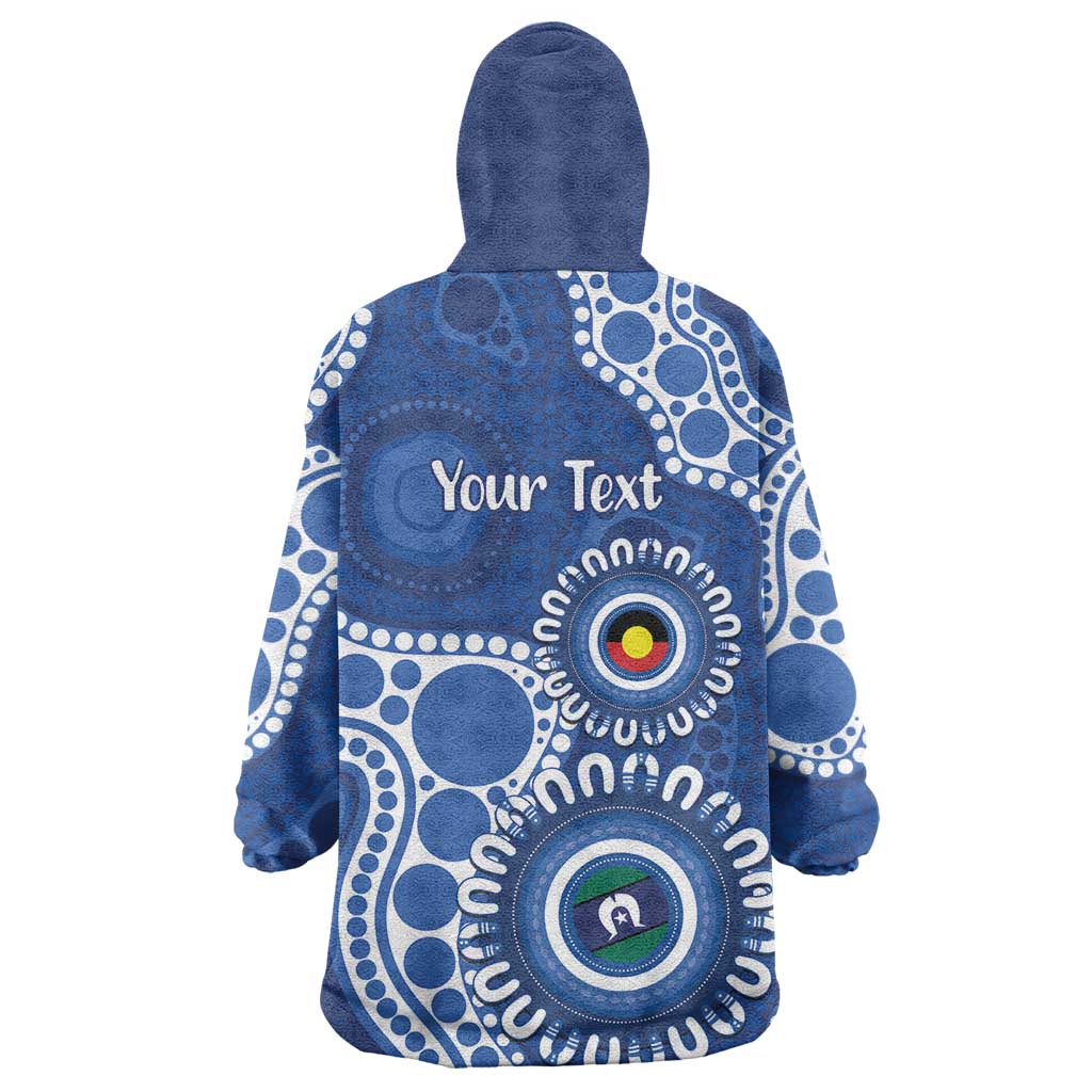 Kangaroos NAIDOC 2026 Personalised Wearable Blanket Hoodie 50 Years of Deadly Aboriginal Art