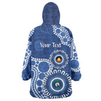 Kangaroos NAIDOC 2026 Personalised Wearable Blanket Hoodie 50 Years of Deadly Aboriginal Art