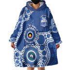 Kangaroos NAIDOC 2026 Personalised Wearable Blanket Hoodie 50 Years of Deadly Aboriginal Art