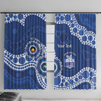 Kangaroos NAIDOC 2026 Personalised Window Curtain 50 Years of Deadly Aboriginal Art