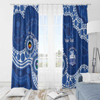 Kangaroos NAIDOC 2026 Personalised Window Curtain 50 Years of Deadly Aboriginal Art