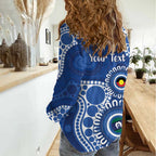 Kangaroos NAIDOC 2026 Personalised Women Casual Shirt 50 Years of Deadly Aboriginal Art