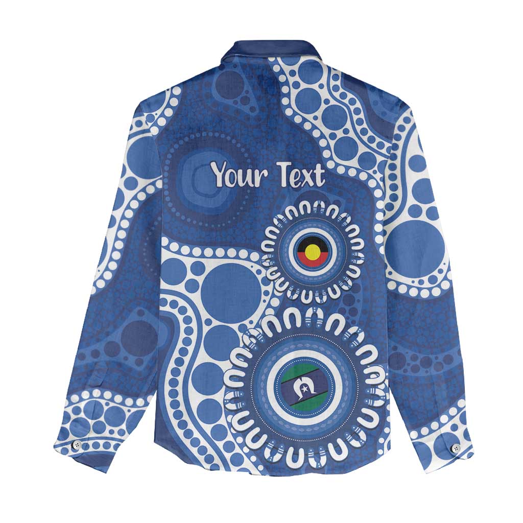 Kangaroos NAIDOC 2026 Personalised Women Casual Shirt 50 Years of Deadly Aboriginal Art