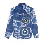 Kangaroos NAIDOC 2026 Personalised Women Casual Shirt 50 Years of Deadly Aboriginal Art
