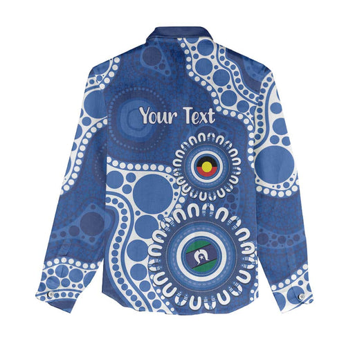 Kangaroos NAIDOC 2026 Personalised Women Casual Shirt 50 Years of Deadly Aboriginal Art