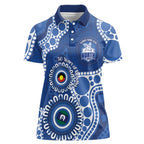 Kangaroos NAIDOC 2026 Personalised Women Polo Shirt 50 Years of Deadly Aboriginal Art