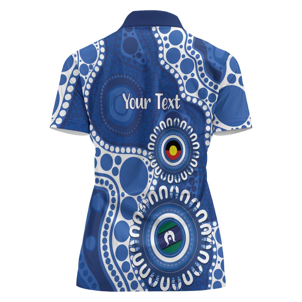 Kangaroos NAIDOC 2026 Personalised Women Polo Shirt 50 Years of Deadly Aboriginal Art