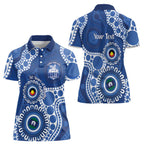 Kangaroos NAIDOC 2026 Personalised Women Polo Shirt 50 Years of Deadly Aboriginal Art