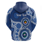 Kangaroos NAIDOC 2026 Personalised Zip Hoodie 50 Years of Deadly Aboriginal Art