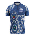 Kangaroos NAIDOC 2026 Personalised Zipper Polo Shirt 50 Years of Deadly Aboriginal Art