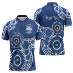 Kangaroos NAIDOC 2026 Personalised Zipper Polo Shirt 50 Years of Deadly Aboriginal Art