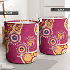 Brisbane Lions NAIDOC 2026 Personalised Laundry Basket 50 Years of Deadly Aboriginal Art