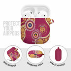 Brisbane Lions NAIDOC 2026 Personalised AirPods Case 50 Years of Deadly Aboriginal Art